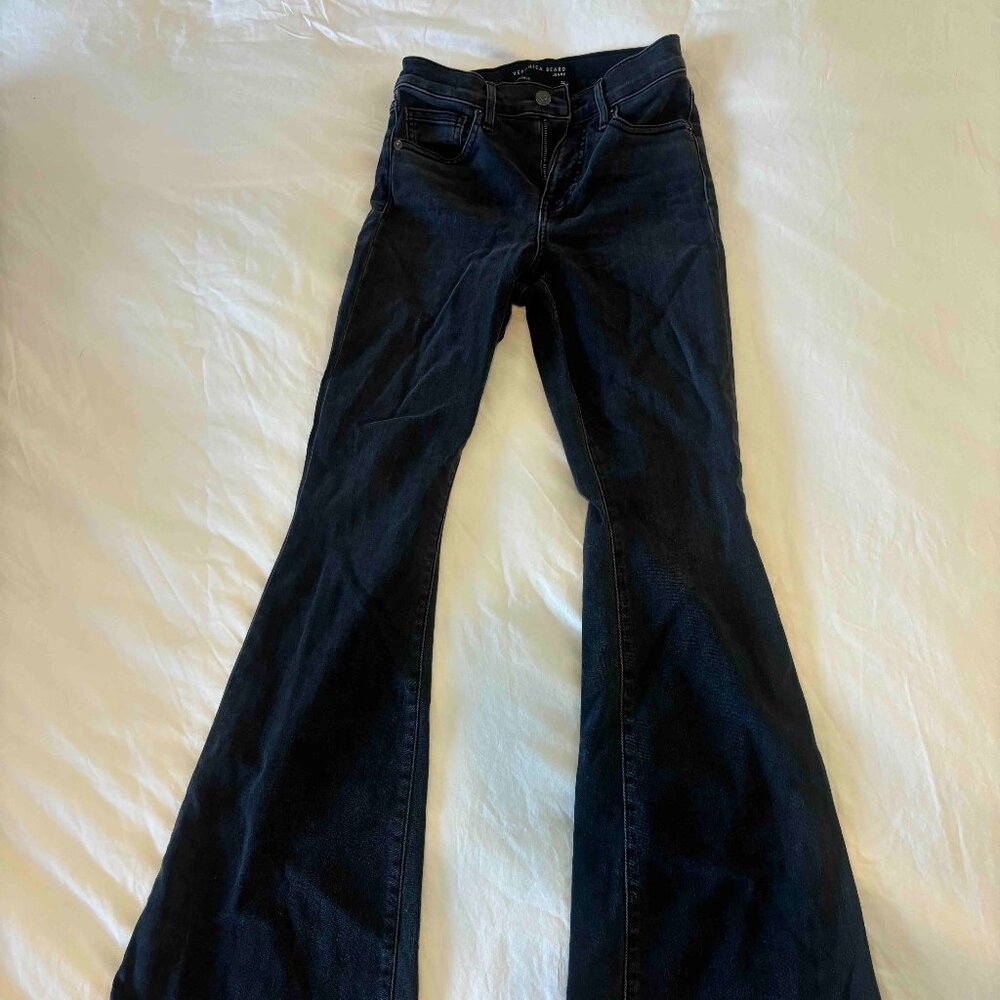 Veronica Beard Sheridan High Rise Flared Jeans